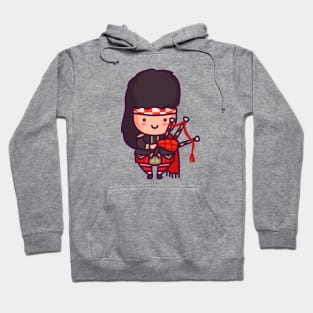 Cute Scottish Bagpiper Hoodie